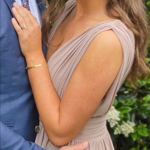 Lulu’s Taupe Bridesmaid dress M